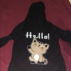 Black hoodie shirt